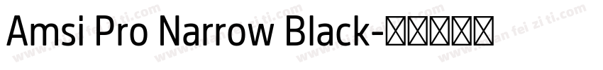 Amsi Pro Narrow Black字体转换